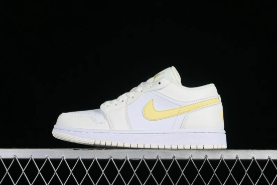 Nike Air Jordan 1 Low AJ1 Lemon Yellow Low-Top Casual Sneakers - FV8486-181