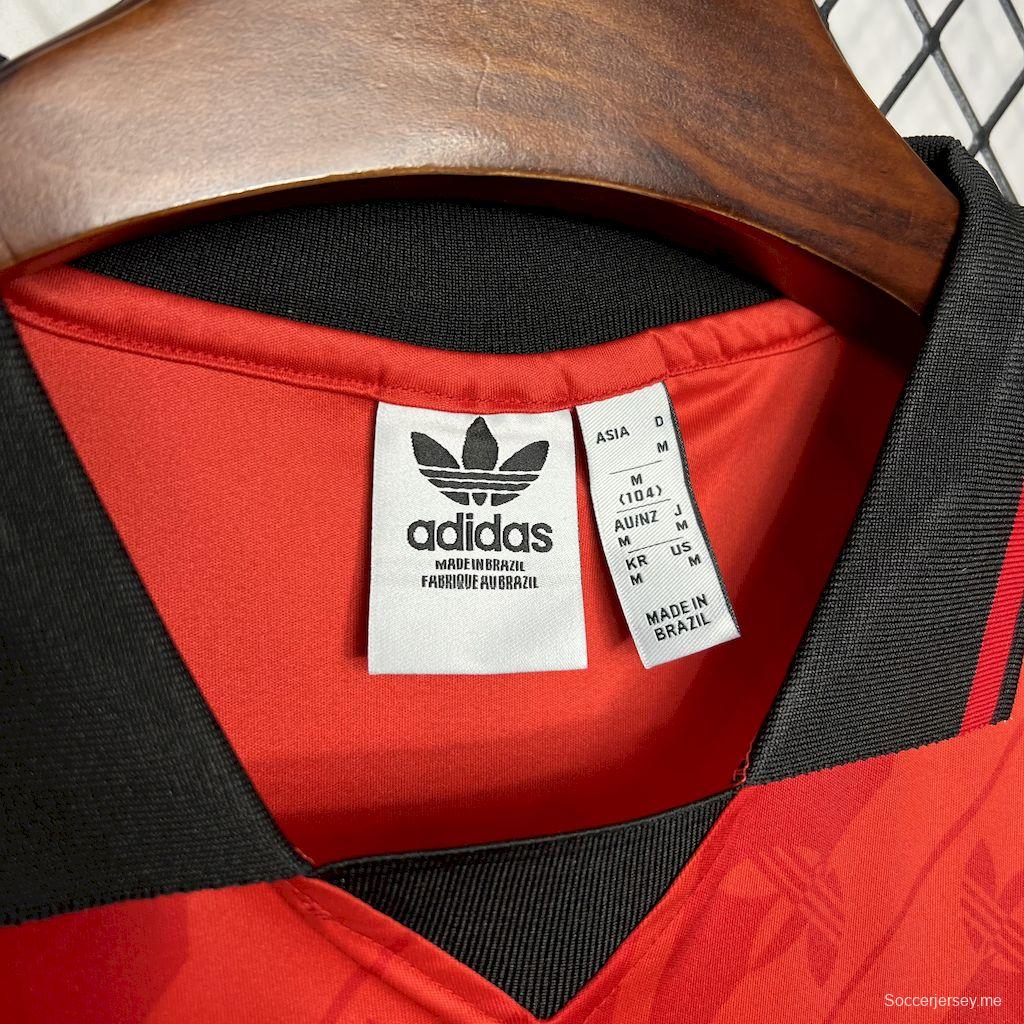 2024/25 فلامنجو فلامنجو لايف ستايلر ريترو جيرسي S-XXXXL
