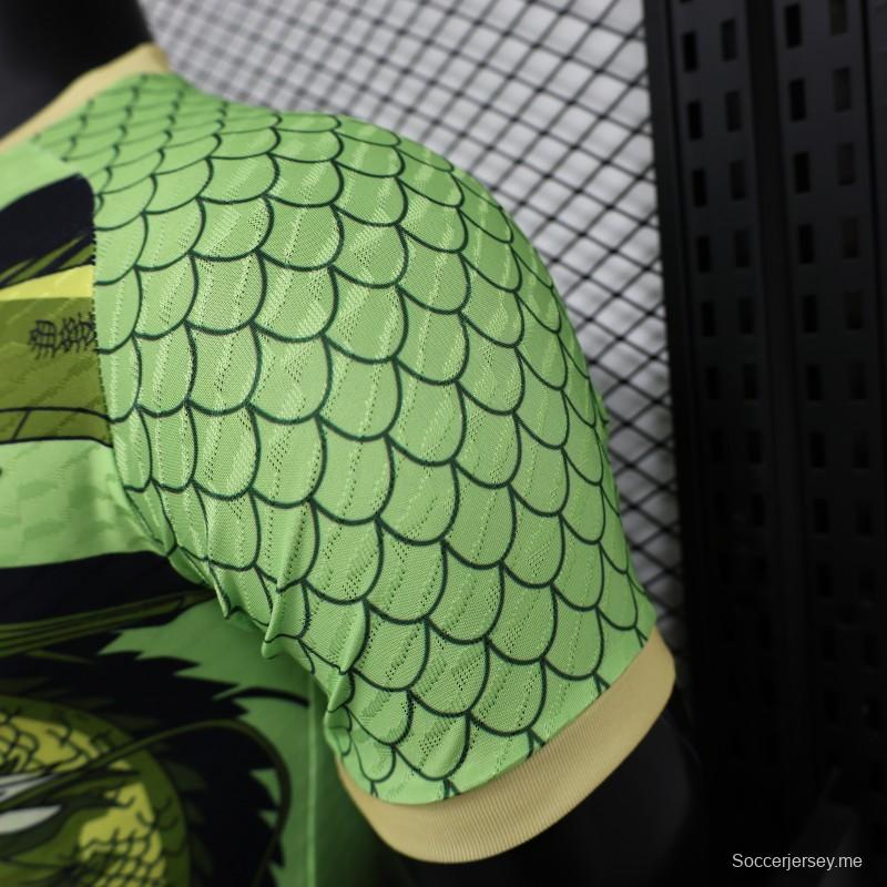 إصدار اللاعب 2024 قميص دراغون بول الأخضر الياباني سون غوكو 2024