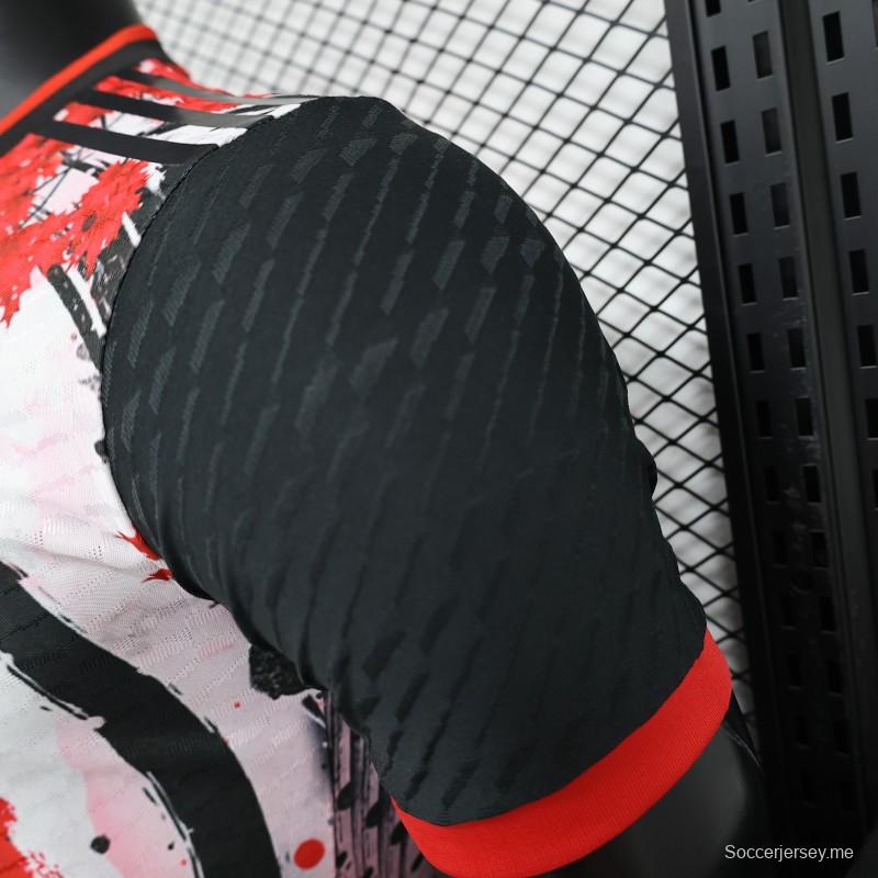 إصدار اللاعب 2024 قميص الساموراي الياباني الأسود الخاص 2024