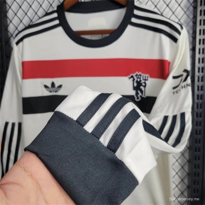 24/25 قميص مانشستر يونايتد الثالث بأكمام طويلة الأكمام 24/25