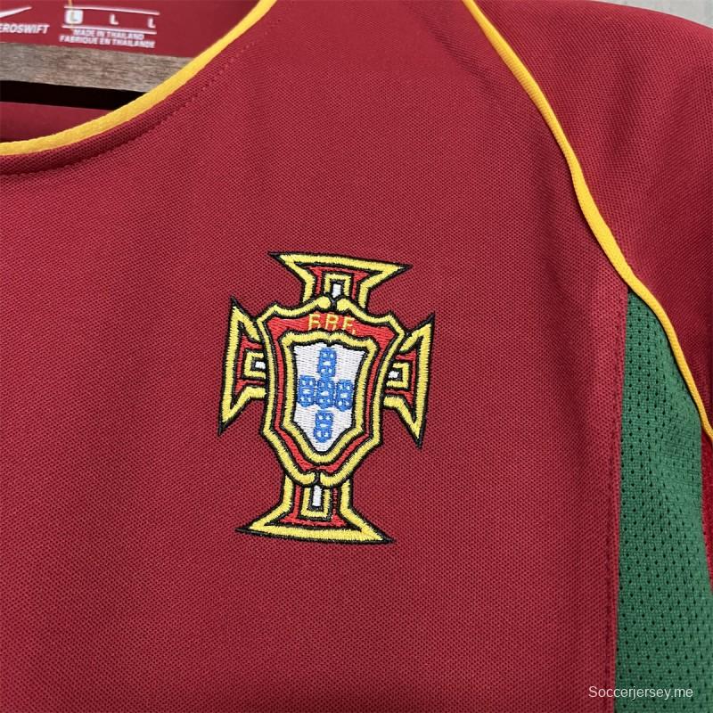قميص منتخب البرتغال 2002 ريترو هوم جيرسي