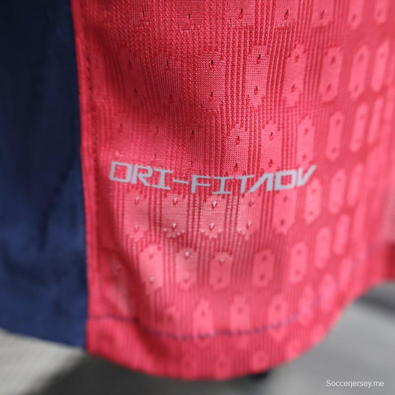 نسخة اللاعب 24/25 قميص مطبوع على قميص برشلونة بمناسبة الذكرى 125 لطباعة قميص برشلونة 1899-2024