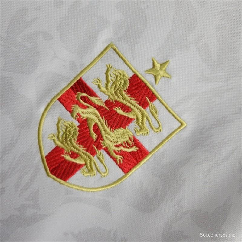 2024 قميص إنجلترا فاصلة إنجلترا فوطة بيضاء لكرة القدم