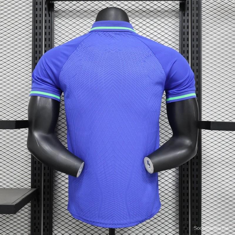 25/26 نسخة اللاعب البرازيل بولو بولو بلو جيرسي أزرق 25/26