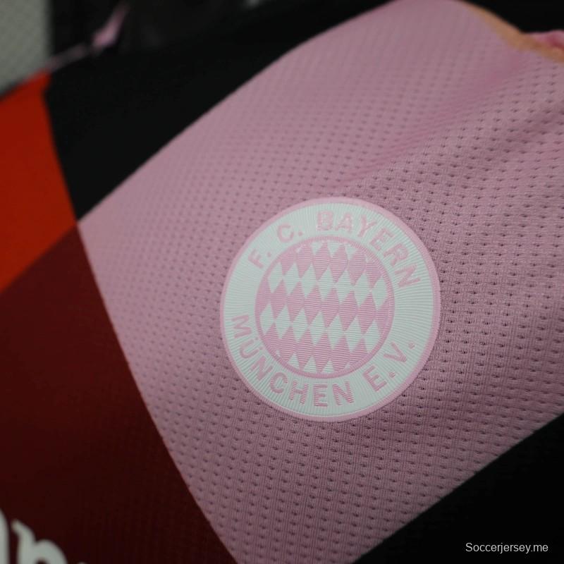 25/26 قميص بنقشة شبكة تدريب بايرن ميونيخ بنسخة اللاعب 25/26