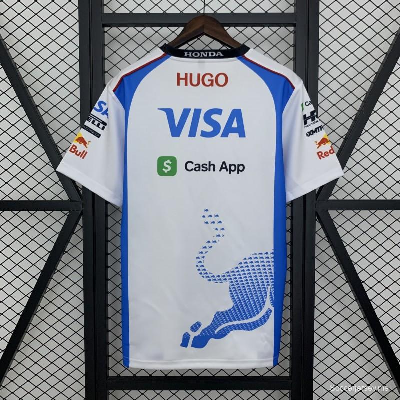 2025 فورمولا 2025 فورمولا 1 ريدبول تي شيرت أبيض/أزرق