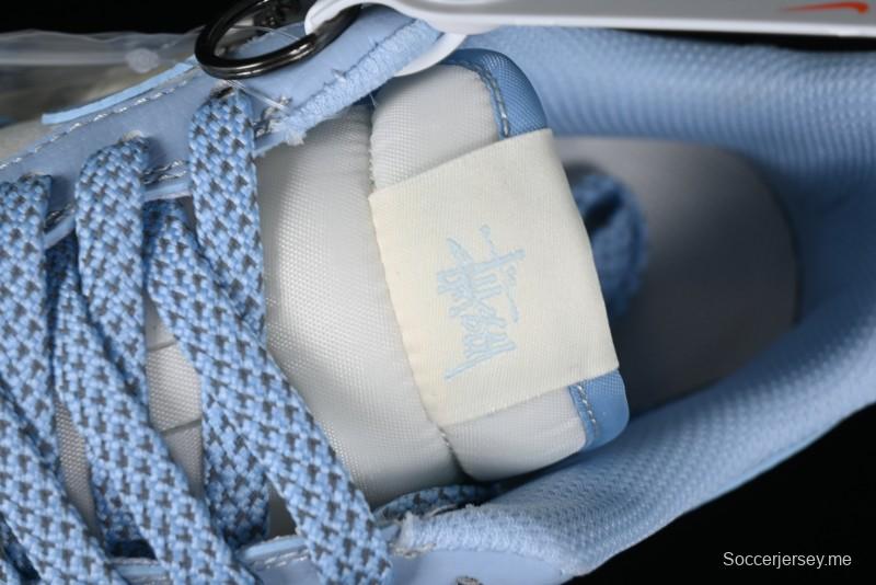 Nike Air Force 1 '07 Low Stussy Collaboration - Sky Blue Low-Top Casual Sneakers - BB9599-201