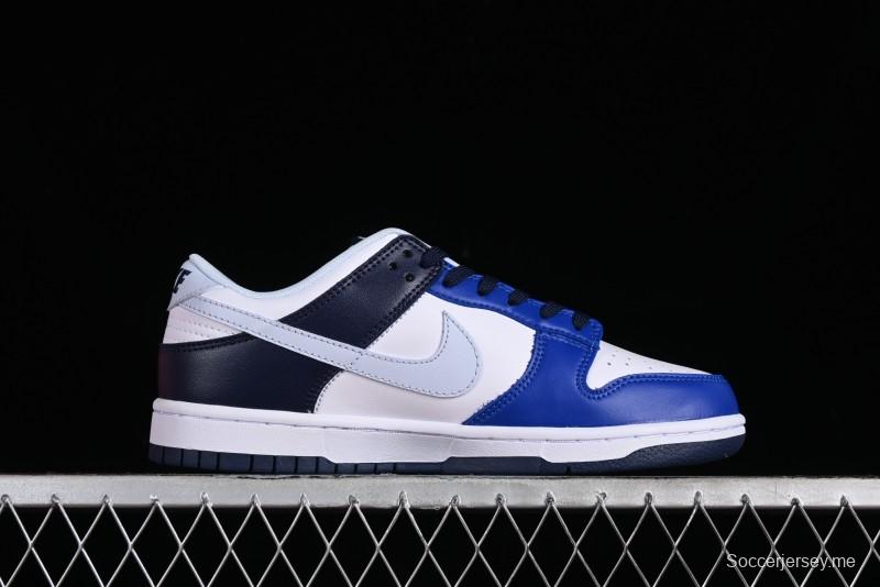 Nike SB Dunk Low Casual Skate Shoes in Black, White, and Blue - FQ8826-100