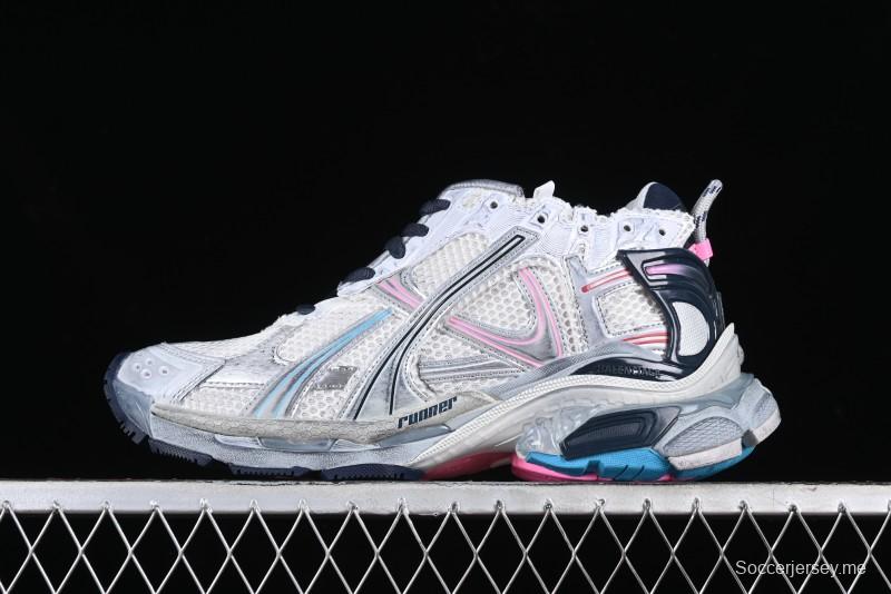 Balenciaga Runner Kith Four Color Retro Casual Sneakers - W3RMU9154