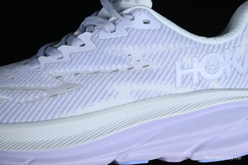 HOKA ONE ONE Clifton 9 Lightweight Knit Mesh Running Shoes with Enhanced Cushioning - 1127896 EHR