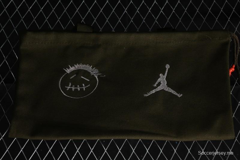 Nike Travis Scott x Jordan Cut The Check AJ1 Basketball Shoes with Velcro Strap - FZ8117-003