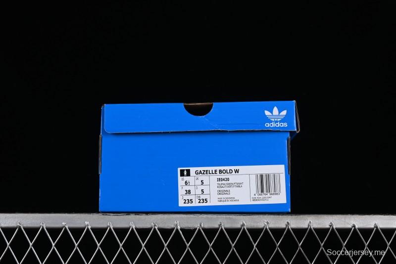 Adidas Originals Gazelle Bold IE0420 Low-Top Sneakers with Thick Sole for Casual Wear - IE0420