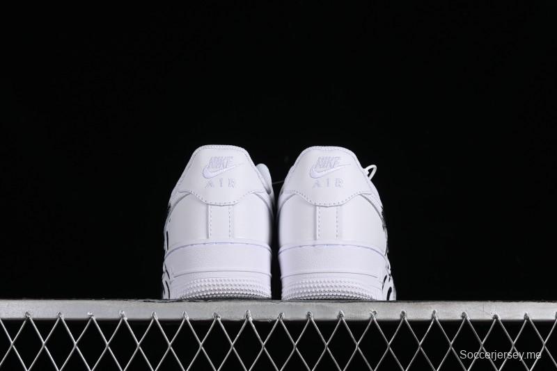 Nike Air Force 1 '07 Low Custom Hand-Painted 2D Industrial Scene Casual Sneakers - 315122-311