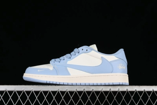 Nike Travis Scott x Fragment Design x Air Jordan 1 Low OG SP AJ1 Retro Sneakers - BB6588-101