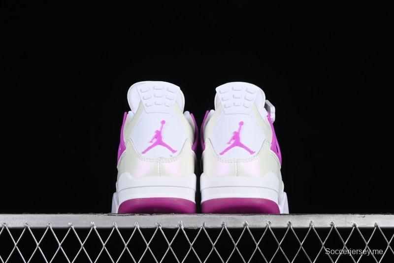 Nike Air Jordan 4 Retro Sneakers with Hyper Violet Accents - FQ1314-151