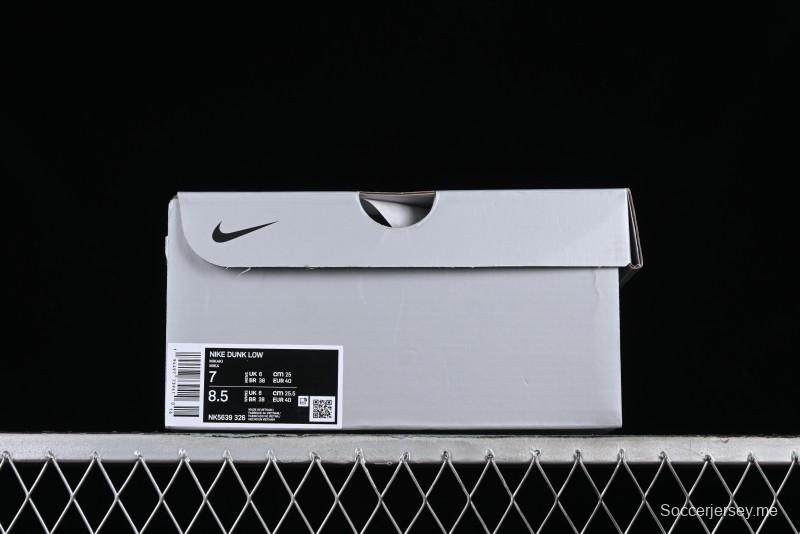 Nike SB Dunk Low Collaboration Three Swooshes Beige Gold Colorway Low-Top Casual Skateboarding Shoes - NK5639-326