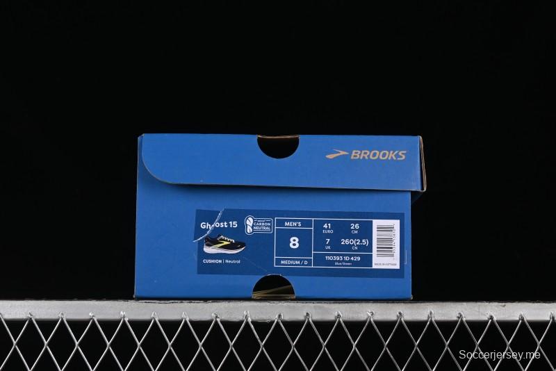 Brooks Ghost 15 Low-Cut Breathable Cushioned Support Running Shoes - 1103931D429