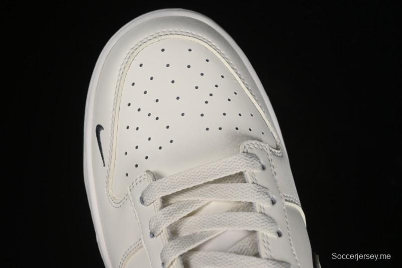 Nike SB Dunk Low Supreme Collaboration - Beige Grey Swoosh Anniversary Customized Low-Top Casual Skate Shoes - DJ2024-014