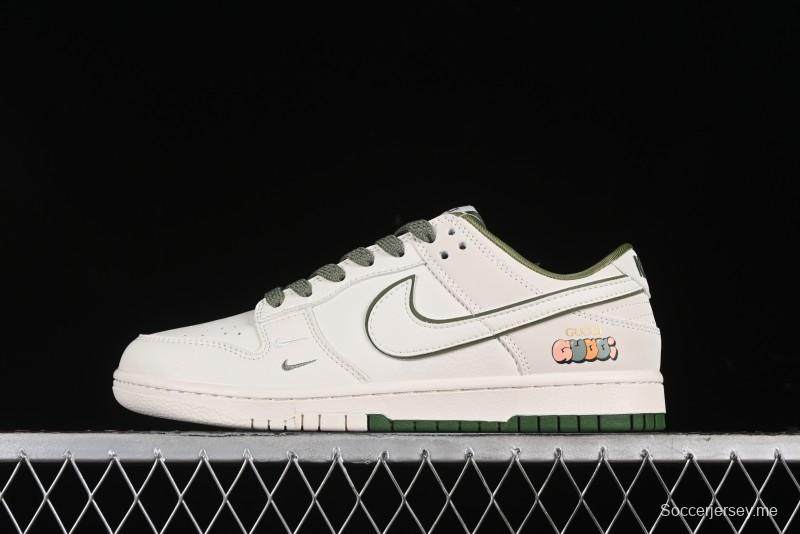 Nike SB Dunk Low Gucci Collaboration Anniversary High-End Custom Sneakers - DQ1098-398