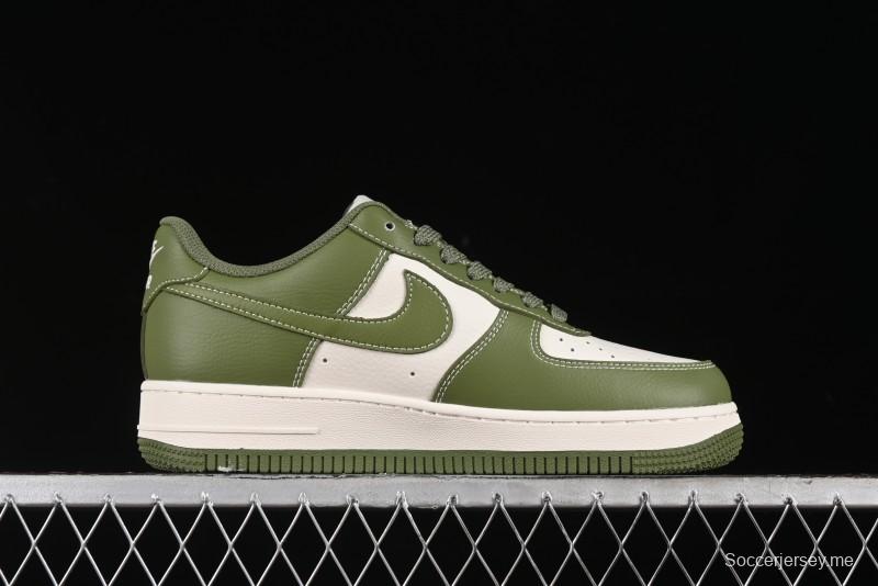 Nike Air Force 1 '07 Low Stussy Collaboration - Lotus Green Low-Top Casual Sneakers - BB5353-515