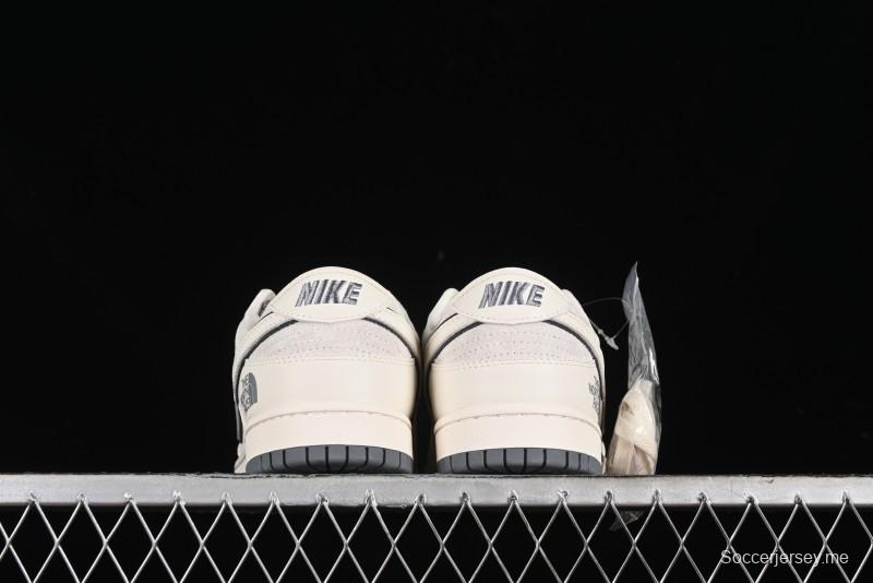 Nike SB Dunk Low The North Face Collaboration - Cement Grey Pig Anniversary High-End Custom Low-Top Casual Skate Shoes - XX2025-326