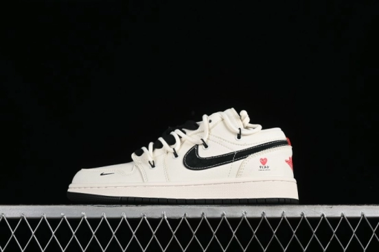 Nike Air Jordan 1 Low AJ1 Retro Basketball Shoes Comme des Garcons Collaboration - SJ9950-014