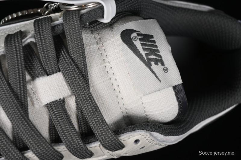 Nike SB Dunk Low Violent Bear Collaboration - Woven Grey Check Anniversary Custom Low-Top Casual Sneakers - KK1888-004