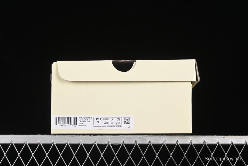 Nike Travis Scott x Fragment Design x Air Jordan 1 Low OG SP AJ1 Supreme Collaboration - CF3688-015