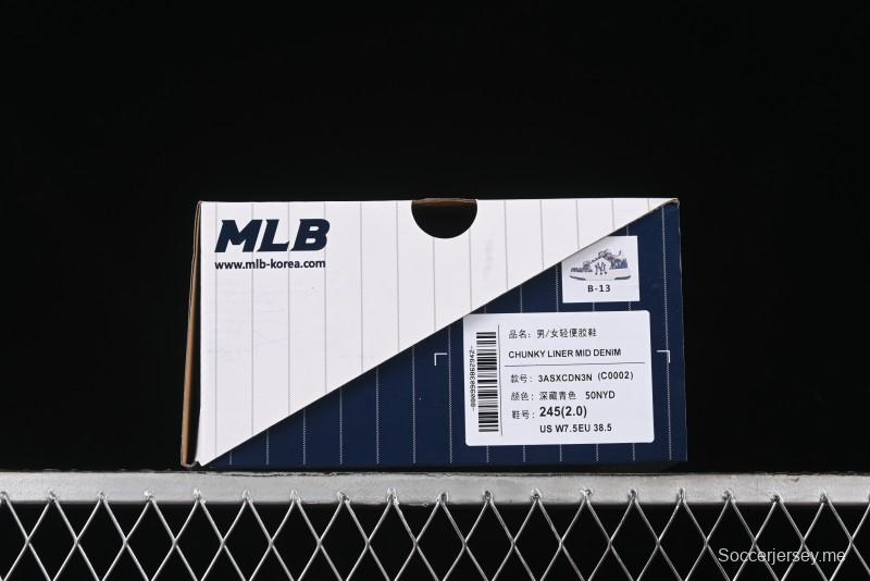 MLB Chunky Liner New York Yankees Lightweight Platform Sneakers with 6cm Height Increase - 3ASXCDN3N50NYD