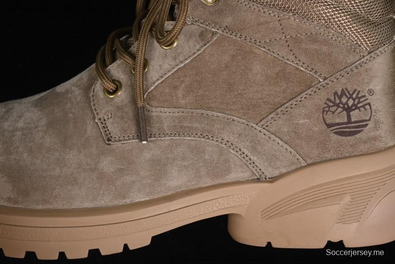 Timberland Outdoor Mid-Top Casual Chukka Boots with Premium Suede Leather and Anti-Odor Insole - TB10088KHAKI