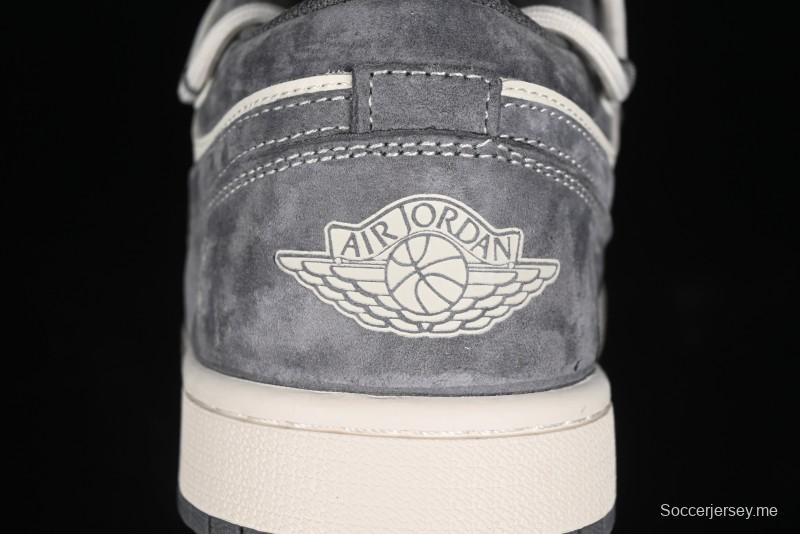 Nike Air Jordan 1 Low Retro Basketball Shoes with Custom Bear Collaboration - SJ9950-018