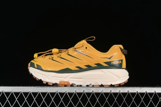 Hoka Mafate Three 2 Ultra-Lightweight Cushioned Trail Running Shoes - 1141572 GLW