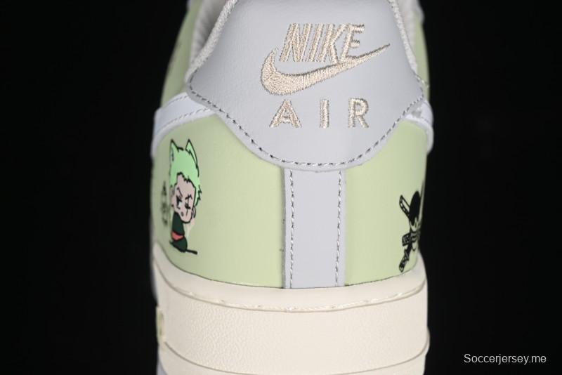 Nike Air Force 1'07 Low "Three Blade Flow" One Piece Series - Zoro's Santoryu Casual Sneakers - CJ0304-510