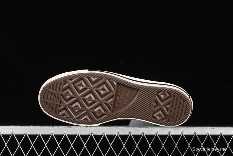 Converse Chuck 1970s Winter Waterproof Leather High-Top Sneakers with Gold Eyelets and Fleece Lining - A12444C