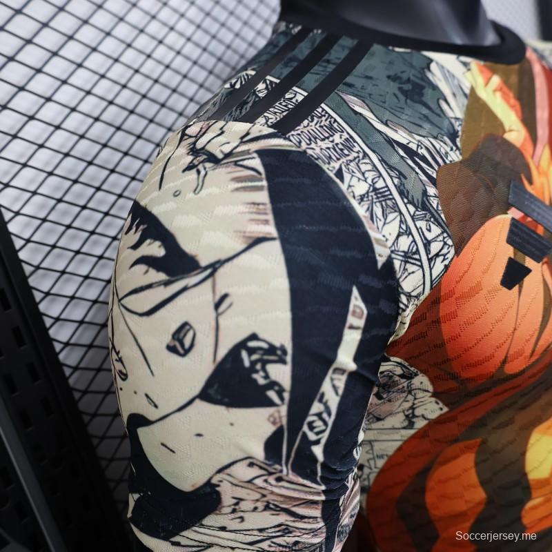 إصدار اللاعب 2025 اليابان 2025 متعدد الألوان مع قميص بشخصية أنيمي ناروتو