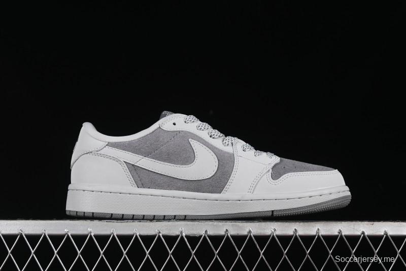 Nike Travis Scott x Fragment Design x Air Jordan 1 Low OG SP AJ1 Low Top Casual Sneakers - AG3702-803