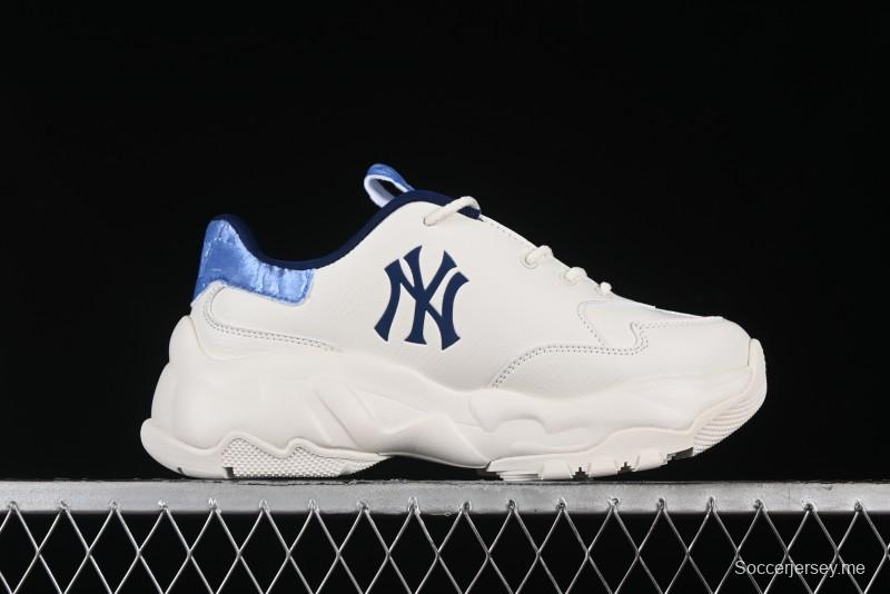 New York Yankees MLB Bigball Chunky Window Velvet Monogram Thick Sole Casual Running Shoes - 3ASHWVM4650NYS