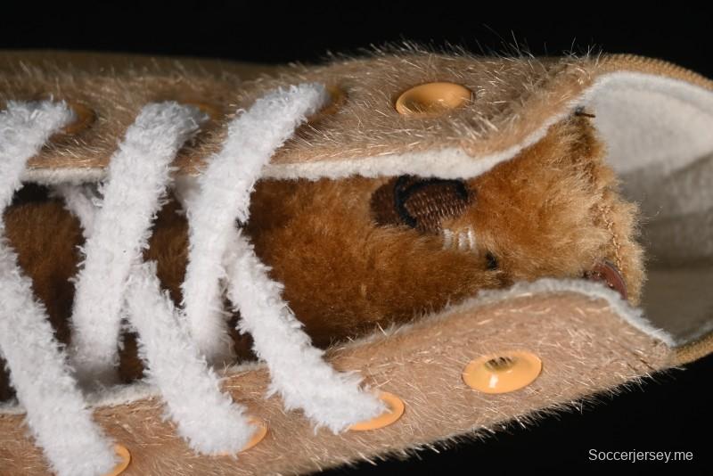 Converse Zoo Happy Pets Series High-Top Plush Lined Casual Sneakers for Autumn Winter - A12766C