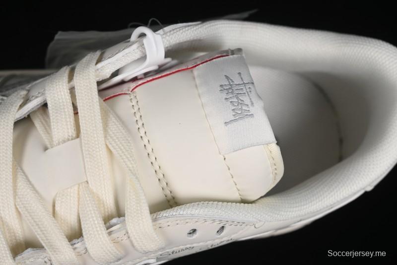 Nike Travis Scott x Fragment Design x Air Jordan 1 Low OG SP AJ1 Retro Sneakers with Reverse Swoosh - SJ2068-115