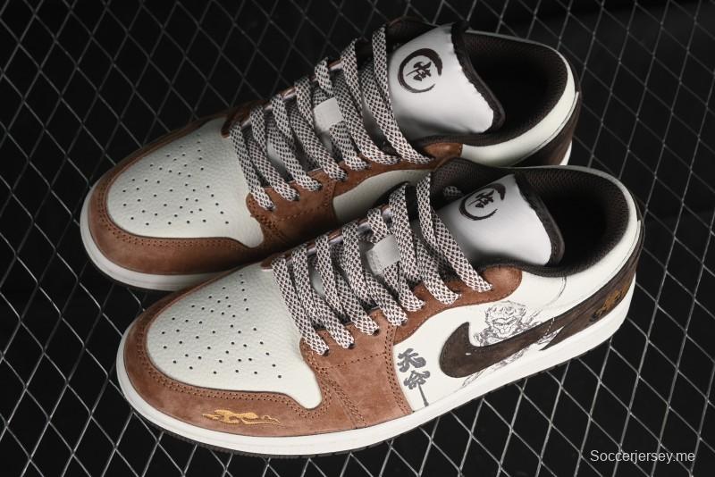 Nike Air Jordan 1 Low Retro Basketball Shoes Mythical Wukong Custom Design - DC2024-034