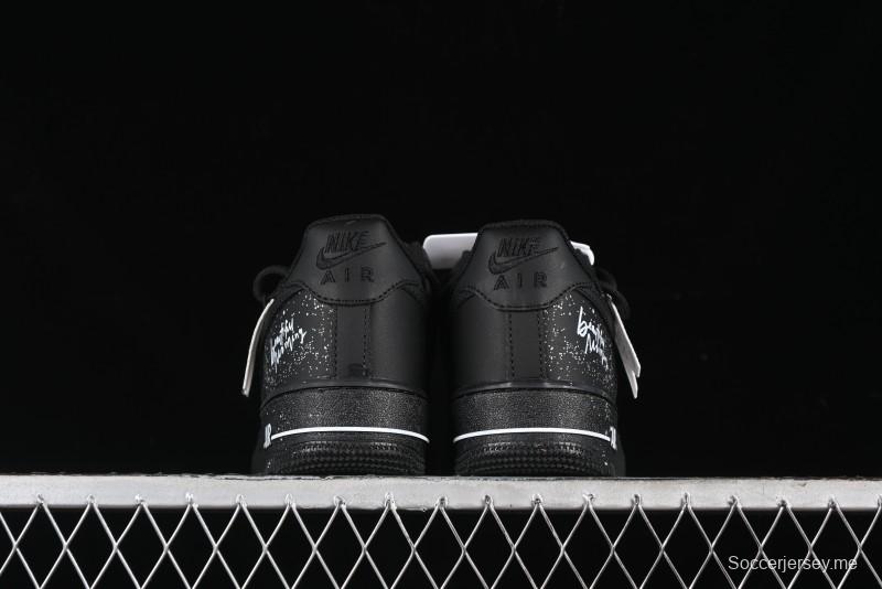 Nike Air Force 1 '07 Low Retro Street Spray White Peach Bubble Casual Sneakers - ZH0316-038