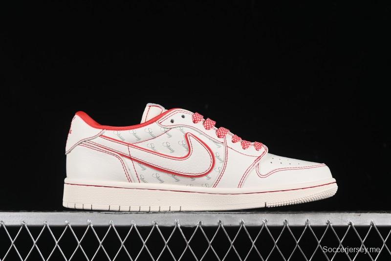 Nike Travis Scott x Fragment Design x Air Jordan 1 Low OG SP AJ1 Supreme Stussy Collaboration - SJ2