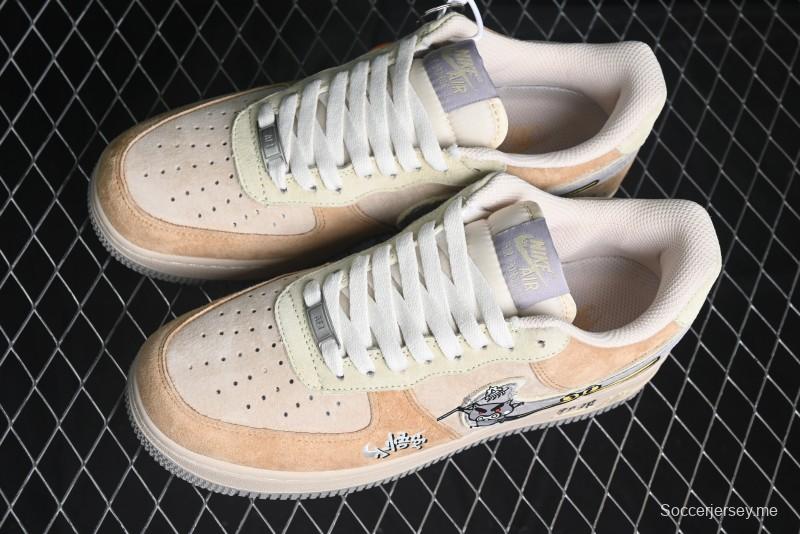 Nike Air Force 1 '07 Low Top Casual Sneakers Wild Monkey King Custom Design - CD1212-999