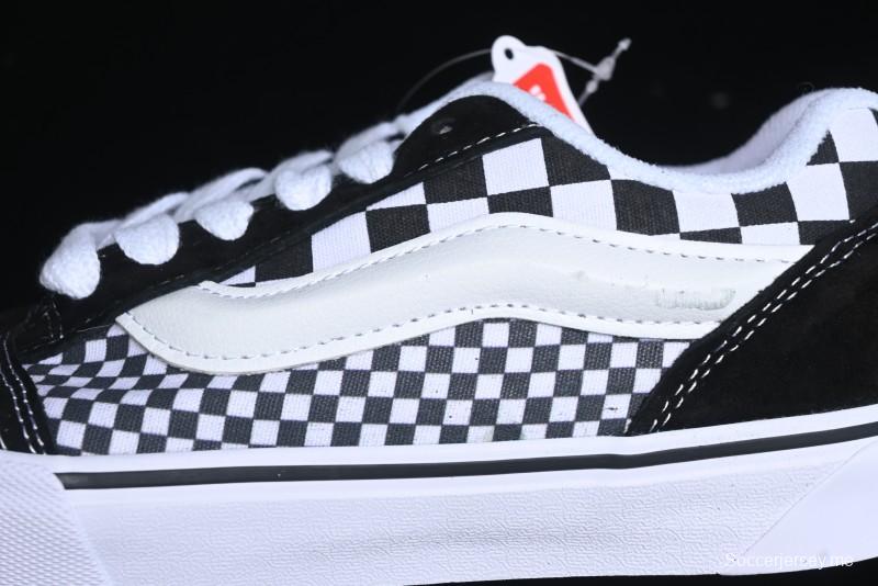 Vans Knu Skool Checkerboard Low Top Retro Casual Vulcanized Sneakers - VN0009QCIVG