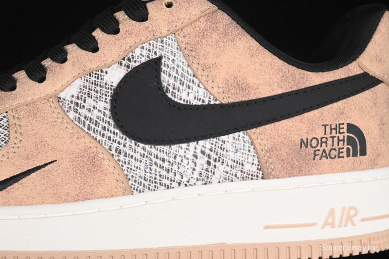 Nike Air Force 1'07 Low The North Face Collaboration - Mesh Brown Low-Top Casual Sneakers - KK1988-031