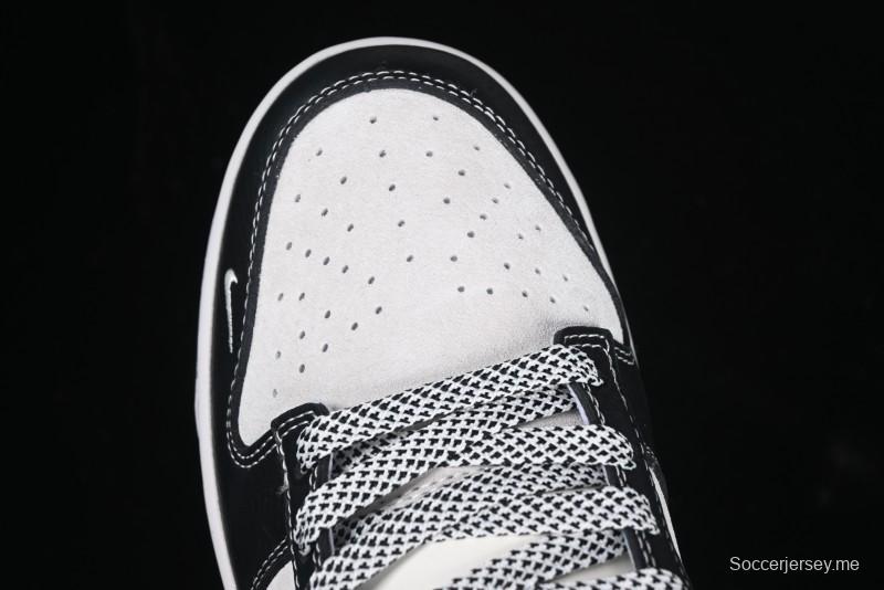 Nike SB Dunk Low The North Face Graffiti Black Swoosh Anniversary Custom Low-Top Casual Skate Shoes - DM6868-028