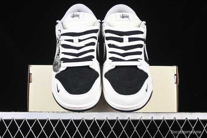 Nike SB Dunk Low Stussy Collaboration - High-End Custom Anniversary Edition Low-Top Casual Skate Shoes SF1029-402
