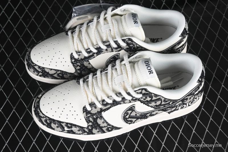 Nike SB Dunk Low Dior Collaboration Anniversary Customized Low-Top Casual Skate Shoes - YX5066-248