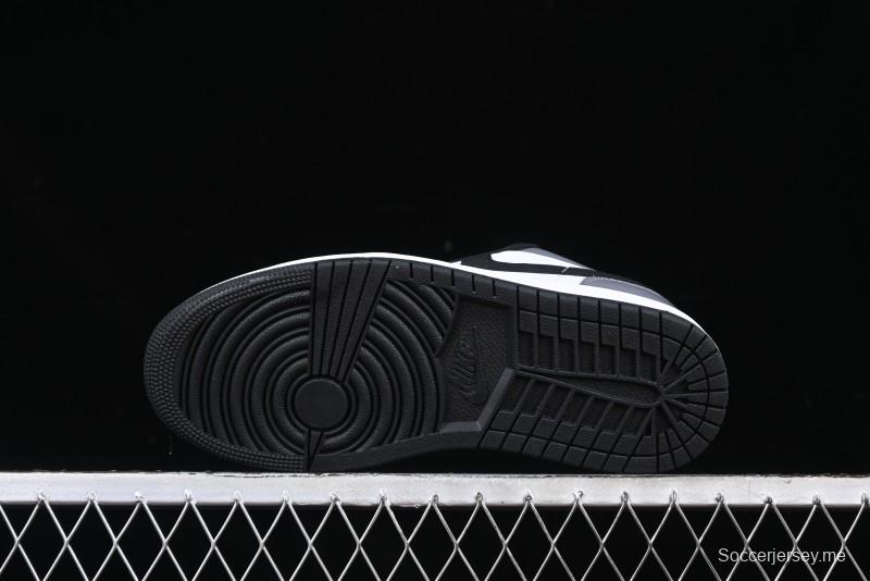 Nike Air Jordan 1 Low AJ1 Grey White Black Swoosh Casual Sneakers - HF3148-106